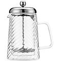 rotolo 8 cup cafetière doppia parete isolata vetro e acciaio inox
