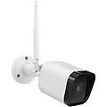 square telecamera wireless 4mpx bullet fissa per esterno ir led audio bidirezionale sd card ip65