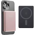 powerbank mw10000 rosa 10000 mah ricarica wireless