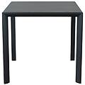 tavolo con struttura in alluminio 80 x 80 cm 38 l x 28 p x 89 5 h antracite 80 x 75 x 80 cm