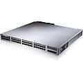 switch 48 x 10-100-1000 poe+ 4 x sfp+ 10 gb uplink montante montabile su rack grigio