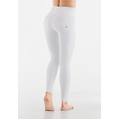 pantaloni push up wr. up skinny vita alta con zip similpelle bianco donna large