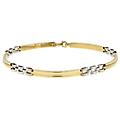 bracciale uomo oro giallo bianco gl101226