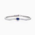 gioielli tennis donna in argento con zaffiro e zirconi bianchi cool or rétro?