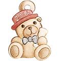set 3 bigliettini chiudipacco teddy