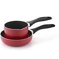 set cookandplus padella e bollilatte rosso