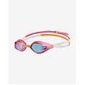 occhialini da nuoto air speed rosa arancione bianco con lenti specchiate blu