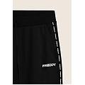 pantaloni sportivi in cotone con inserto logato nero uomo small