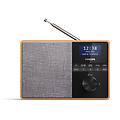 tar5505/10 radio portatile digitale nero grigio legno