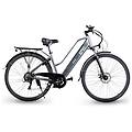 emg bicicletta elettrica e-bike queen 26 ruote 26' telaio in alluminio colore grigio