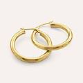 orecchini a cerchio gold essence oro giallo collezione gold essence oro giallo