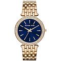 - orologio solo tempo donna oro quadrante blu