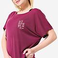 t-shirt donna danza regular fit traspirante lilla