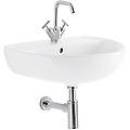 lavabo colibr&igrave; 65 cm monoforo sospeso bianco lucido