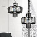 leroy merlin lampadario moderno flo nero paralume nero e27