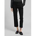 pantaloni cropped in twill