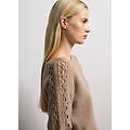 - maglione beige in lana regular fit donna beige chiaro taglia xs