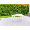 tavolo da giardino cayman in polipropilene 137x85x72 cm bianco
