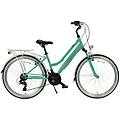 bicicletta aurelia alluminio. 26. 140-160 cm. 18 velocità. verde menta