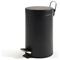 bidone a pedale con vaschetta 5 litri nero
