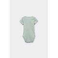 body beb&egrave; mezza manica in 100% cotone verde tama&ntilde;o 3-6