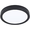 lampada a led da superficie fueva 6-z nera ø 21 cm