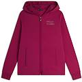 felpa donna con zip e cappuccio con interno fantasia paisley