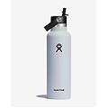borraccia 21 oz standard mouth con tappo flex straw cap bianco