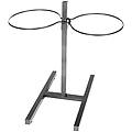 supporto in metallo porta ciotole acciaio inox regolabile in altezza 23 5 cm nero