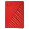 western digital my passport disco rigido esterno 4000 gb rosso (wdbpkj0040brd-wesn)