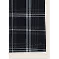 canotta da donna in tessuto tartan elasticizzato nero donna medium