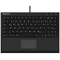 keysonic tastiera extra mini con touchpad cavo usb (2 m) tastiera completa softskin ack-3410 (de)