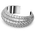 bracciale rigido hyperbola taglio misto bianco placcato rodio s