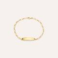 bracciale con targhetta holy oro giallo collezione holy oro giallo