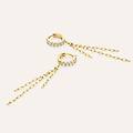 orecchini pendenti claire oro giallo cubic zirconia collezione claire oro giallo