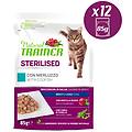 Trainer Natural Adult Sterilised 24 X 85 G Alimento Umido Per Gatti Con Merluzzo