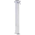 - colonna d'acqua da giardino 100 cm acciaio inox quadrato