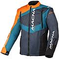 giacca moto off road crest arancio grigio blu taglia xl