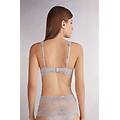 reggiseno a balconcino sofia in pretty flowers donna grigio chiaro taglia 3e
