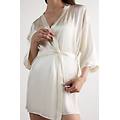 kimono in seta donna avorio taglia m/l