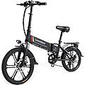 bicicletta elettrica samebike 20lvxd30-ii 350 w 48 v 10 ah pieghevole shimano 7 velocità