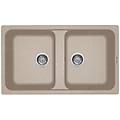- life 450 lavello montato su piano rettangolare granitek