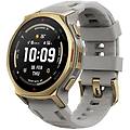 t-rex 3 pro gps nfc 44mm amoled oro cinturino grigio m resistenza acqua 10atm spo2