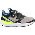 sneakers da bambino grigio e nero con strap taglia 24