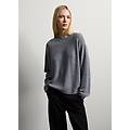 - maglione grigio in puro cashmere regular fit donna grigio melange taglia xs