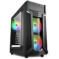 case vg6-w rgb atx 2xusb2 2xusb3 6 slots 2x120 led front 1x120 rear window acrilic rgb color vg6-w