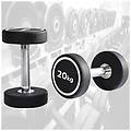 - trade shop manubrio singolo professionale in vinile da 20 kg pesi palestra fitness sport