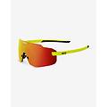occhiali supernova giallo fluo con lenti a specchio zeiss rosso