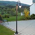 lampada da esterno daphne 220 cm nero e27 ip44