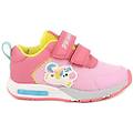 sneakers da bambina rosa con strap taglia 28